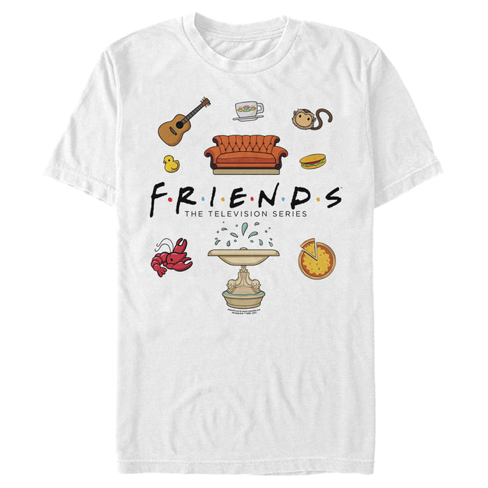 Fifth Sun Men's Friends Favorite Moment Icons T-Shirt