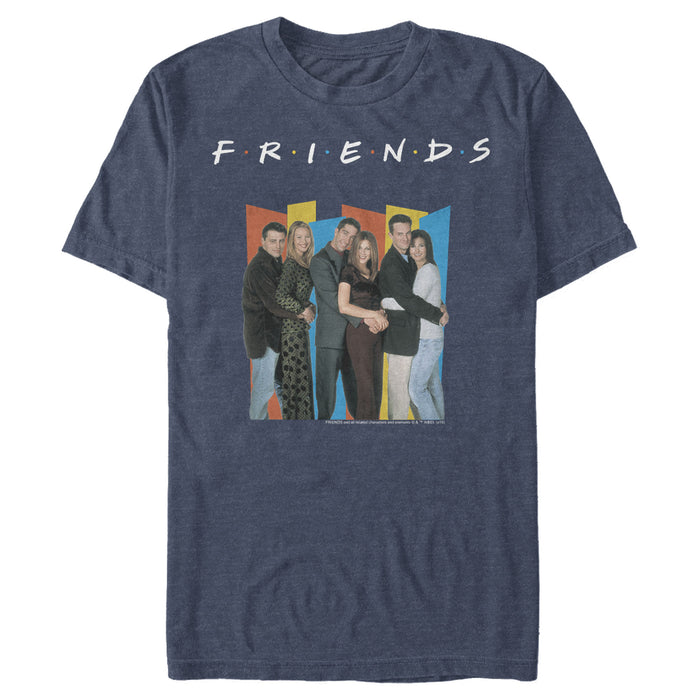 Fifth Sun Men's Friends Group Geometric Pose T-Shirt