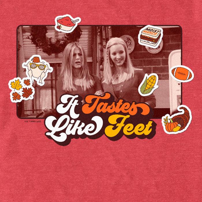 Fifth Sun Men's Friends It Tastes Like Feet Thanksgiving Icons Scene T-Shirt