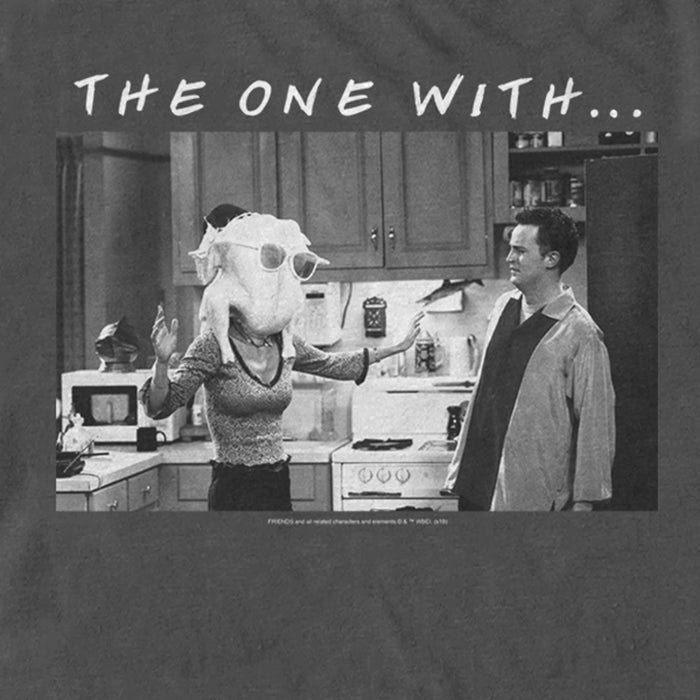 Fifth Sun Men's Friends The One With… Black And White Turkey Scene T-Shirt
