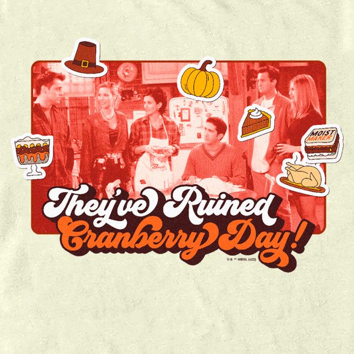 Fifth Sun Men's Friends They've Ruined Cranberry Day Thanksgiving Icons Scene T-Shirt