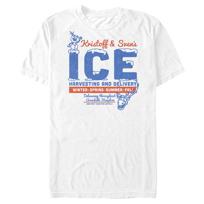 fifth sun Men's Frozen Sven and Kristoff Ice Shoppe T-Shirt
