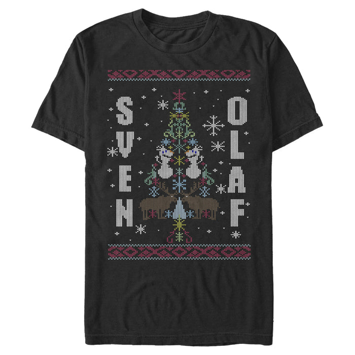 fifth sun Men's Frozen Ugly Christmas Besties T-Shirt