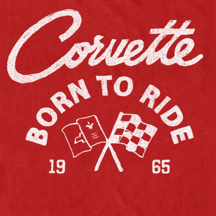 Fifth Sun Men's General Motors 1965 Corvette Born To Ride T-Shirt