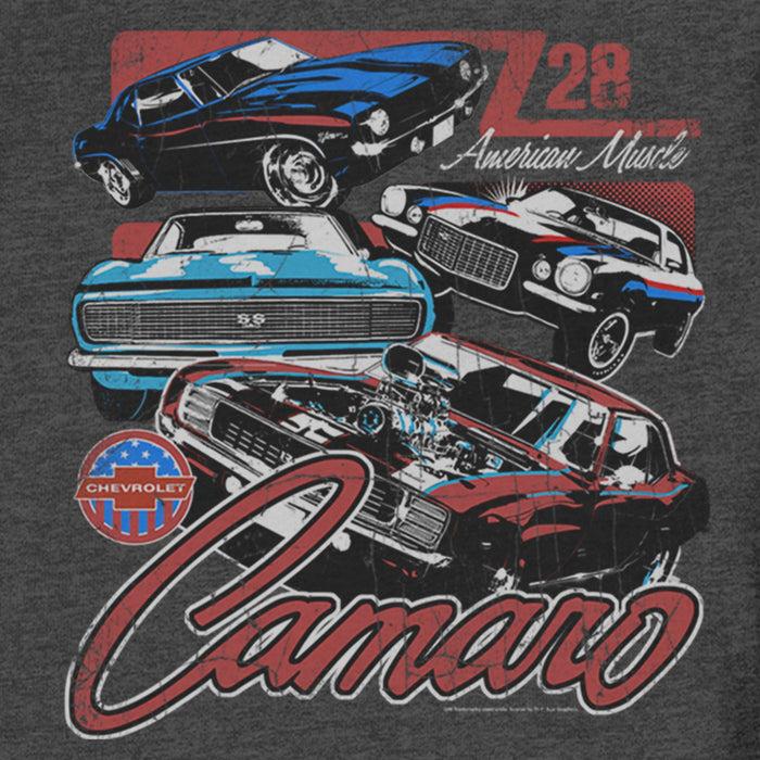 Fifth Sun Men's General Motors Camaro Z28 American Muscle Defined Distressed Sweatshirt
