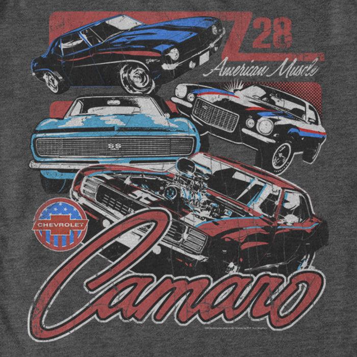 Fifth Sun Men's General Motors Camaro Z28 American Muscle Defined Distressed T-Shirt
