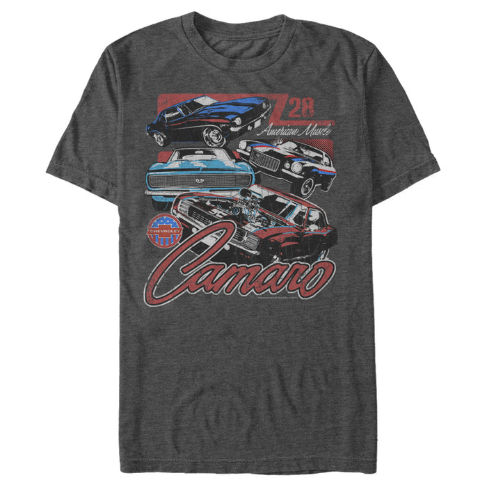fifth sun Men's General Motors Camaro Z28 American Muscle Defined Distressed T-Shirt