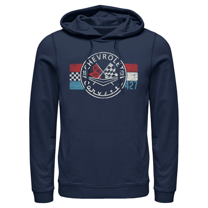 fifth sun Men's General Motors Chevrolet 1953 Corvette Pull Over Hoodie