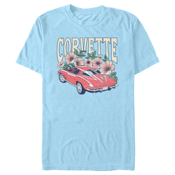 fifth sun Men's General Motors Floral Corvette T-Shirt