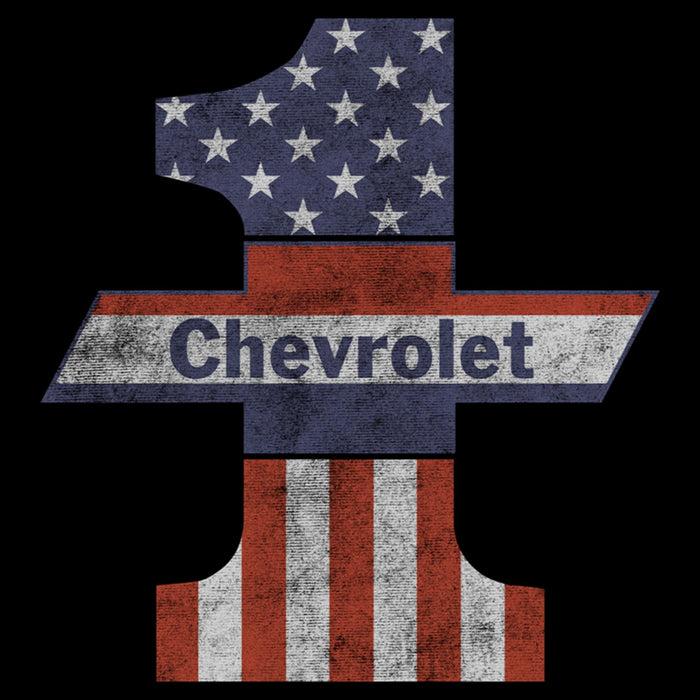 Fifth Sun Men's General Motors Number One American Flag Distressed T-Shirt