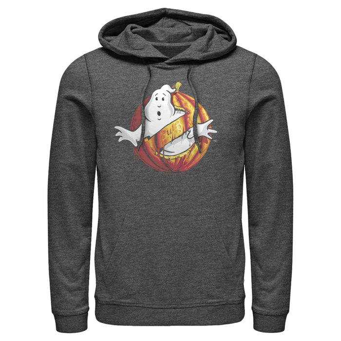 Fifth Sun Men's Ghostbusters Halloween Pumpkin Logo Pull Over Hoodie