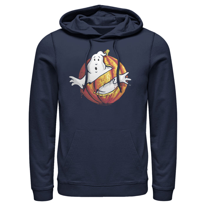 Fifth Sun Men's Ghostbusters Halloween Pumpkin Logo Pull Over Hoodie