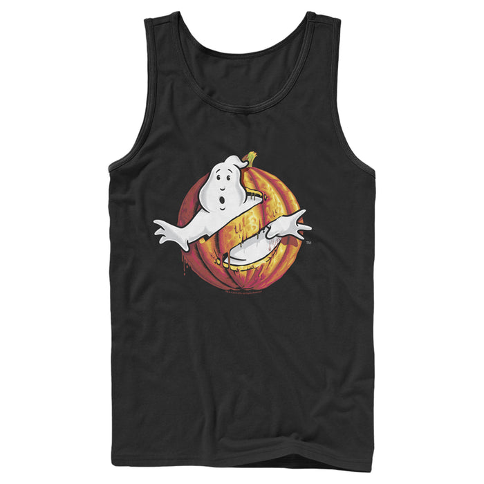 fifth sun Men's Ghostbusters Halloween Pumpkin Logo Tank Top