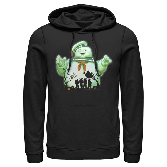 fifth sun Men's Ghostbusters Halloween Stay Puft Marshmallow Man Pull Over Hoodie