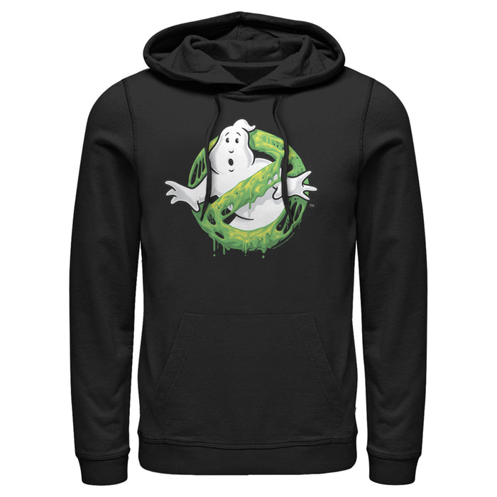 fifth sun Men's Ghostbusters Slime Logo Pull Over Hoodie