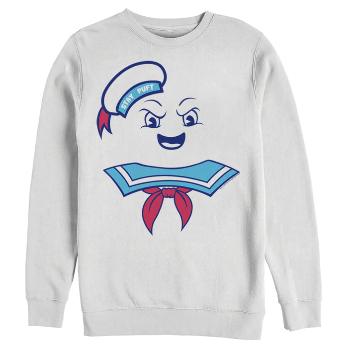 Fifth Sun Men's Ghostbusters Stay Puft Marshmallow Man Face Sweatshirt