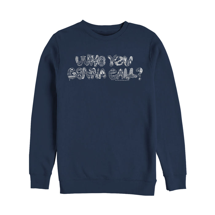 fifth sun Men's Ghostbusters Who You Gonna Call Collage Sweatshirt