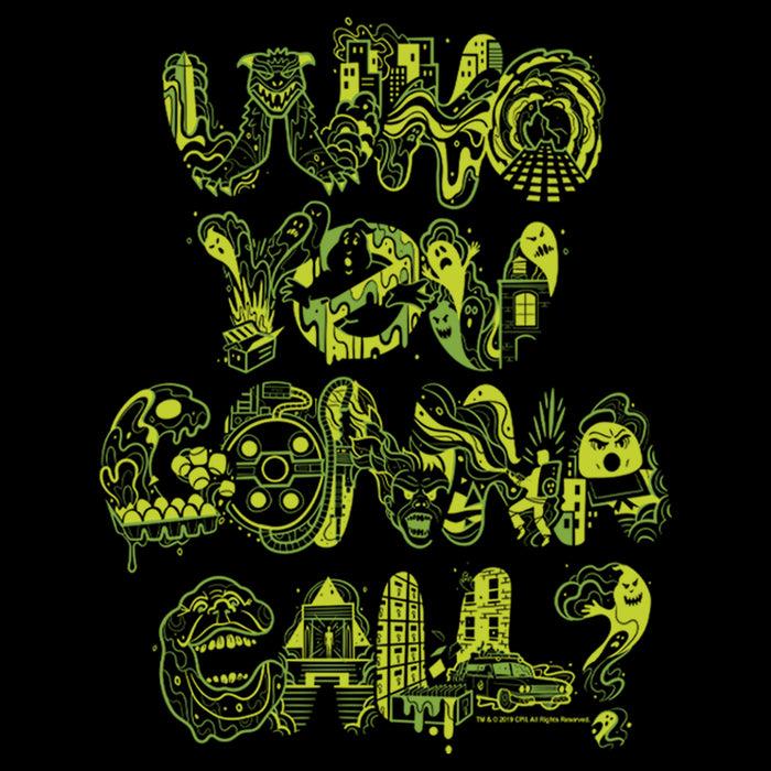 Fifth Sun Men's Ghostbusters Who You Gonna Call Pattern Sweatshirt