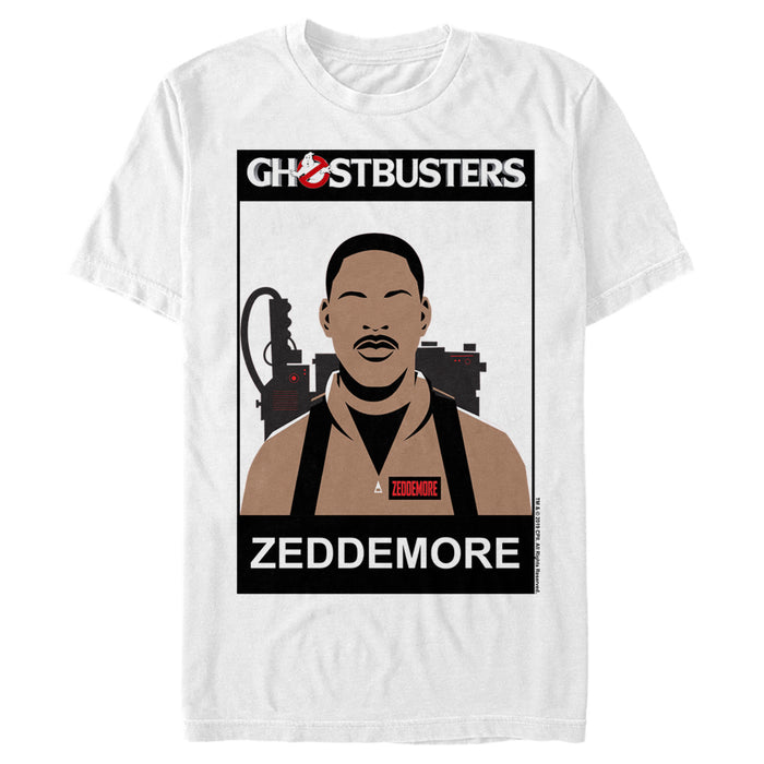 fifth sun Men's Ghostbusters Zeddemore 2D Cell Shade T-Shirt
