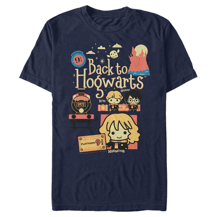 fifth sun Men's Harry Potter Back to Hogwarts Cartoon T-Shirt