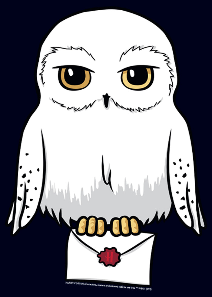 Fifth Sun Men's Harry Potter Cartoon Hedwig Letter T-Shirt