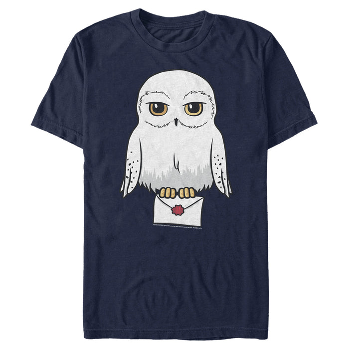 fifth sun Men's Harry Potter Cartoon Hedwig Letter T-Shirt