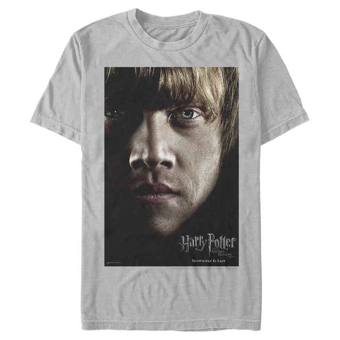fifth sun Men's Harry Potter Deathly Hallows Ron Character Poster T-Shirt