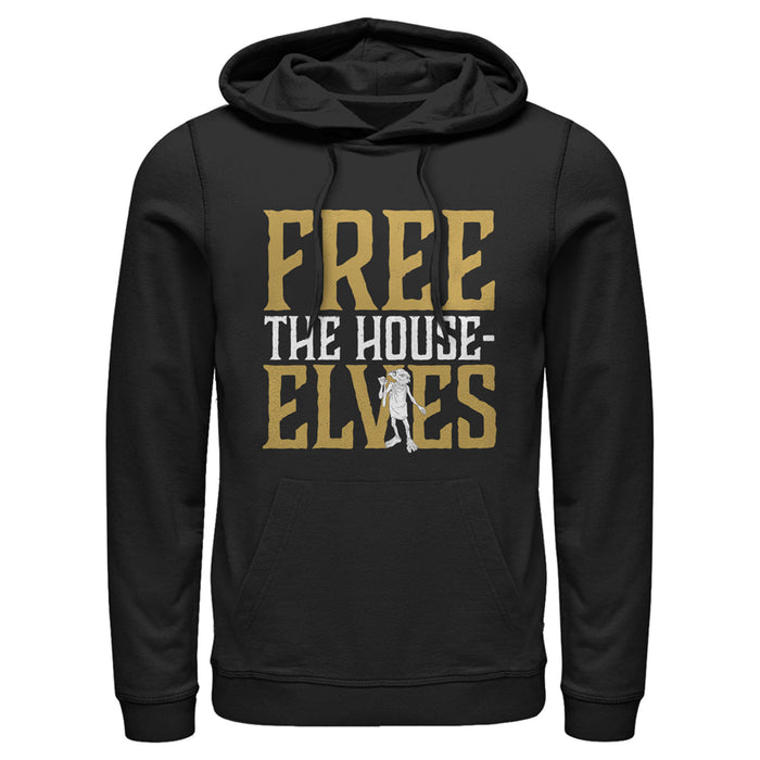 fifth sun Men's Harry Potter Dobby Free House-Elves Pull Over Hoodie