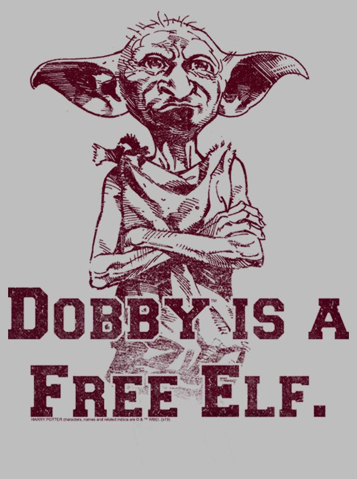Fifth Sun Men's Harry Potter Dobby Is A Free Elf Long Sleeve Shirt