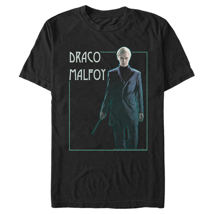 fifth sun Men's Harry Potter Draco Malfoy Simple Framed Portrait T-Shirt