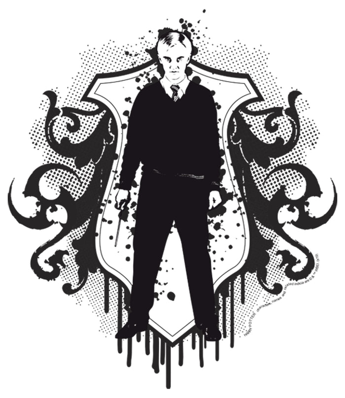 Fifth Sun Men's Harry Potter Draco Malfoy Splatter Print T-Shirt