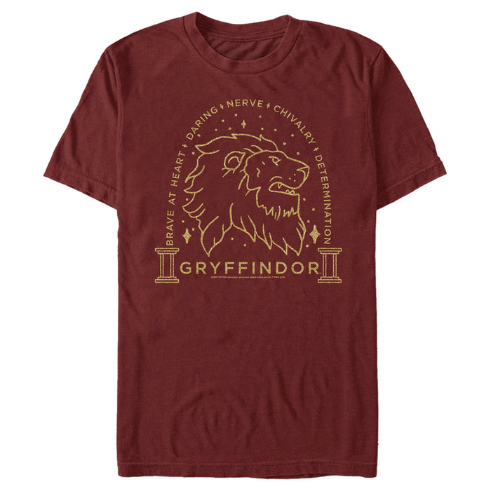 fifth sun Men's Harry Potter Gryffindor House Emblem T-Shirt