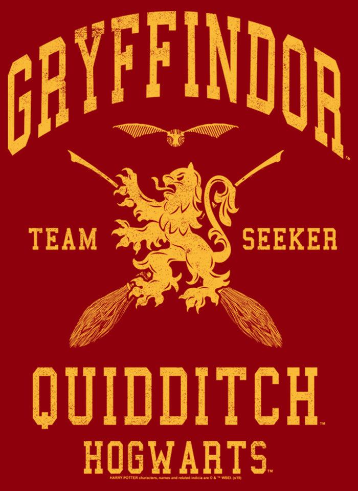 Fifth Sun Men's Harry Potter Gryffindor Quidditch Gold Team Seeker T-Shirt