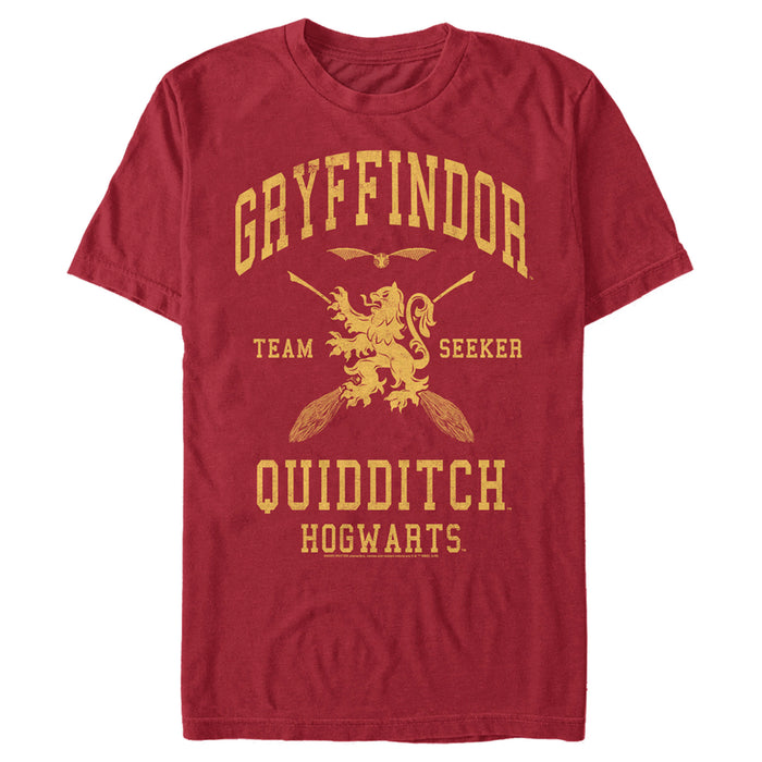 fifth sun Men's Harry Potter Gryffindor Quidditch Gold Team Seeker T-Shirt