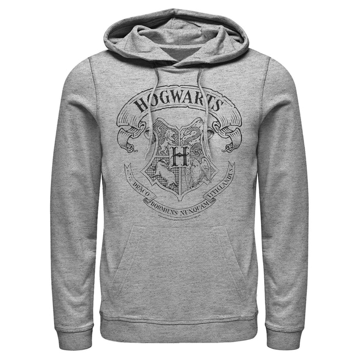 fifth sun Men's Harry Potter Hogwarts 4 House Crest Pull Over Hoodie
