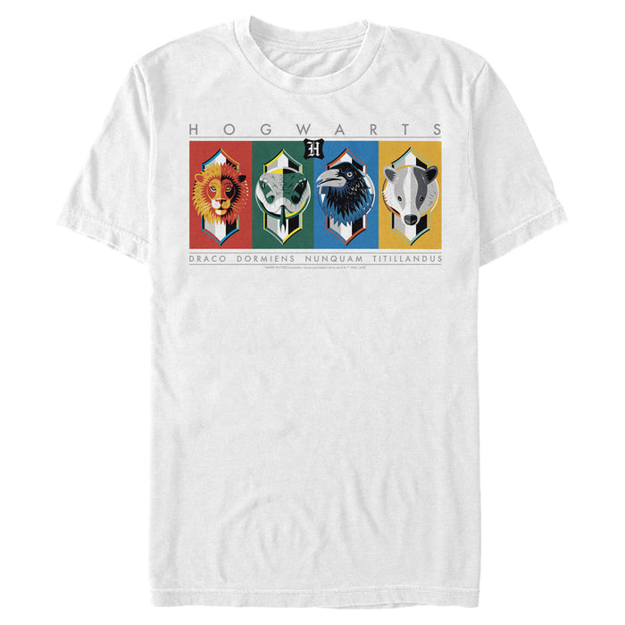 fifth sun Men's Harry Potter Hogwarts House Mascots T-Shirt