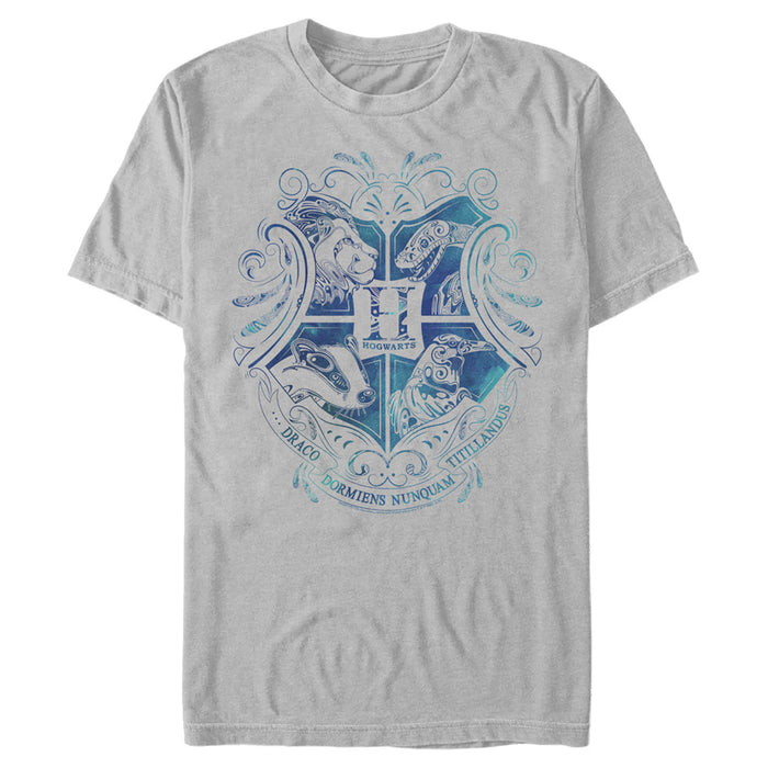 fifth sun Men's Harry Potter Hogwarts Houses Blue Crest T-Shirt