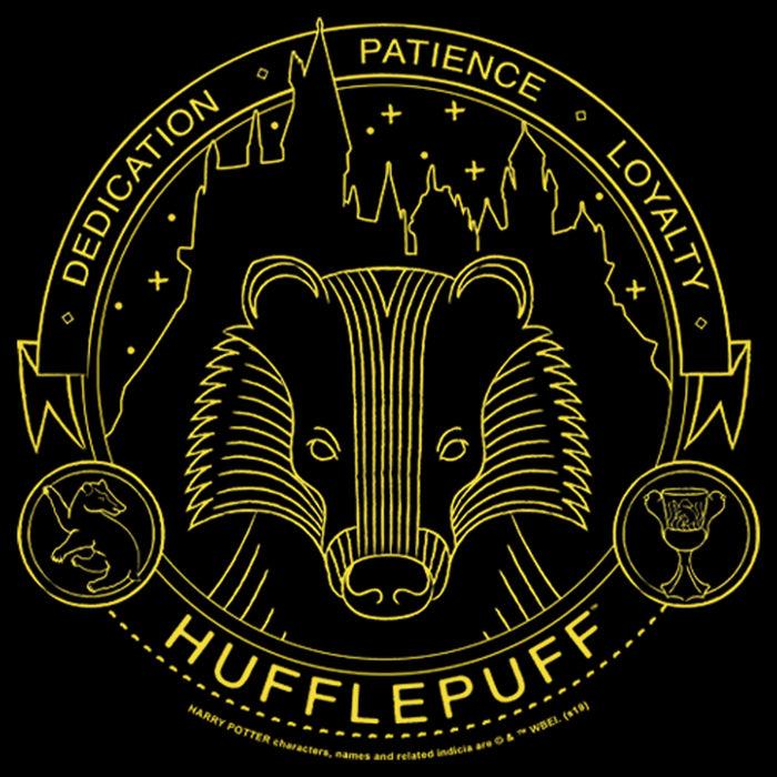 Fifth Sun Men's Harry Potter Hufflepuff House Emblem Pull Over Hoodie