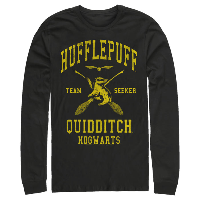 fifth sun Men's Harry Potter Hufflepuff Quidditch Seeker Long Sleeve Shirt