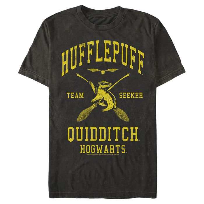 fifth sun Men's Harry Potter Hufflepuff Quidditch Seeker T-Shirt