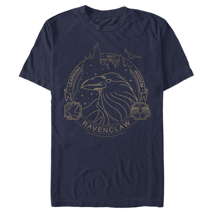fifth sun Men's Harry Potter Ravenclaw House Emblem T-Shirt