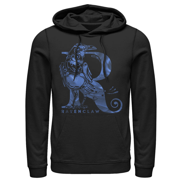 fifth sun Men's Harry Potter Ravenclaw R Logo Pull Over Hoodie