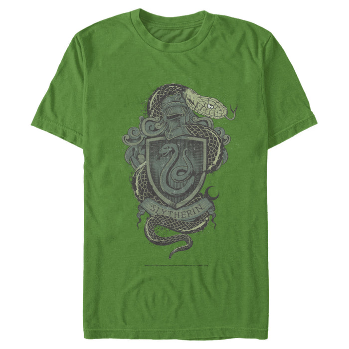 fifth sun Men's Harry Potter Slytherin Coat of Arms T-Shirt