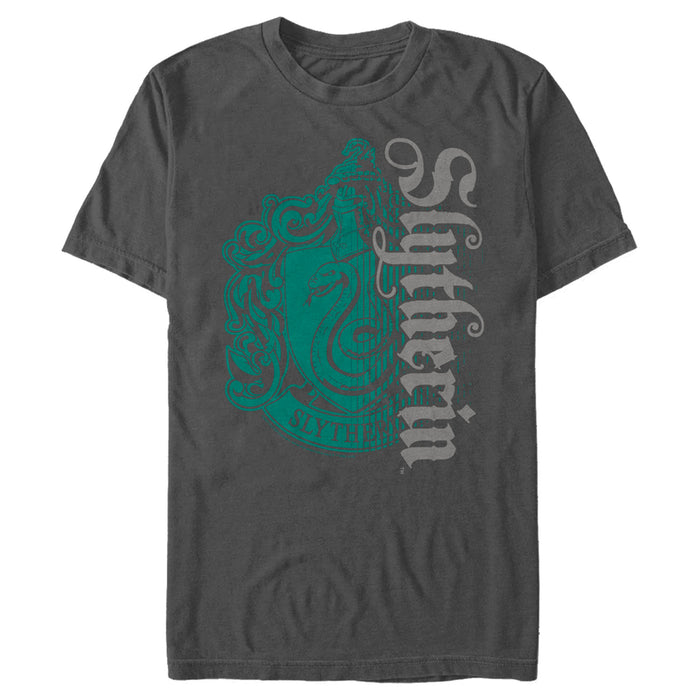 fifth sun Men's Harry Potter Slytherin Dark Badge Logo T-Shirt