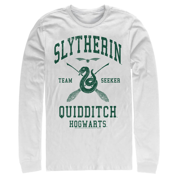 fifth sun Men's Harry Potter Slytherin Quidditch Team Seeker Long Sleeve Shirt