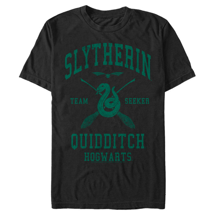 fifth sun Men's Harry Potter Slytherin Quidditch Team Seeker T-Shirt