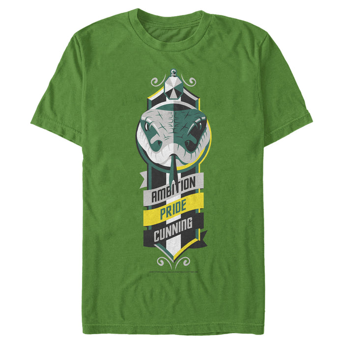 fifth sun Men's Harry Potter Slytherin Snake Emblem T-Shirt