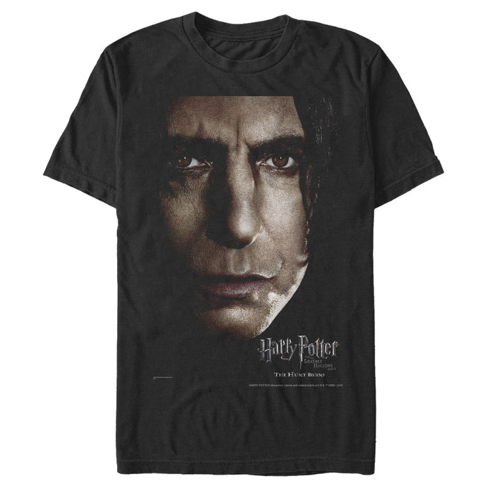 fifth sun Men's Harry Potter Snape Hunt Begins Poster T-Shirt