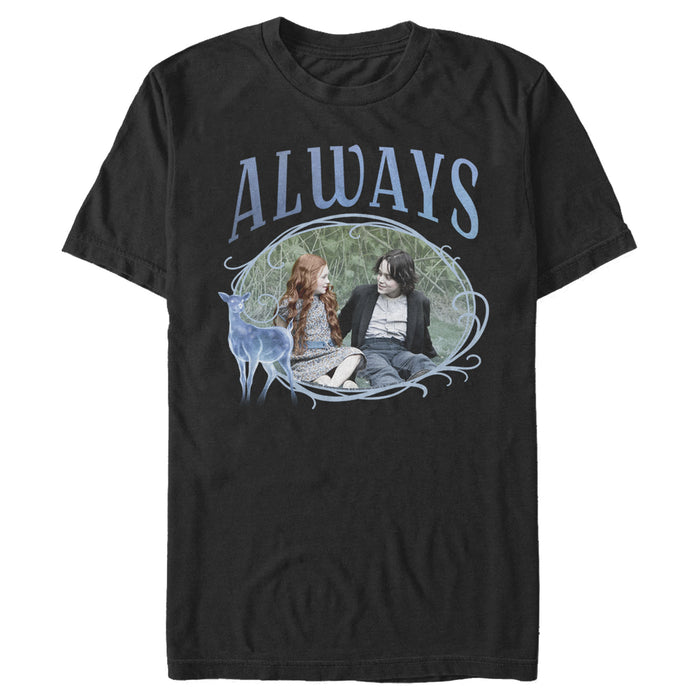fifth sun Men's Harry Potter Snape & Lily Always Frame T-Shirt