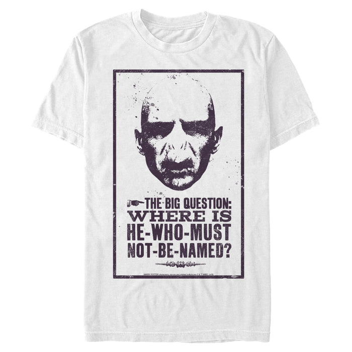 fifth sun Men's Harry Potter Where is He-Who-Must-Not-Be-Named T-Shirt
